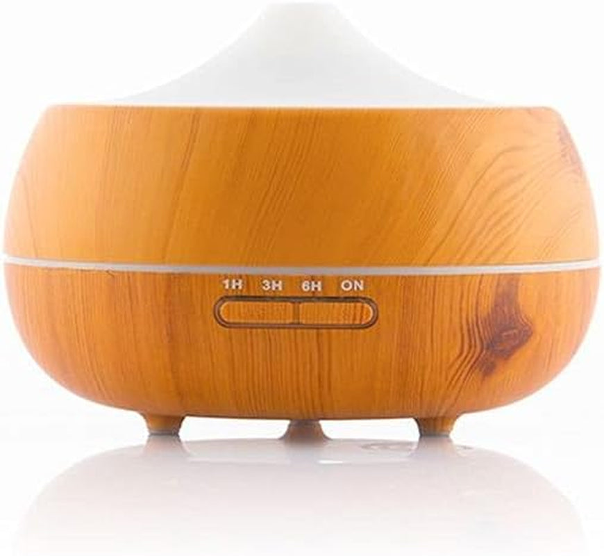 Innovagoods - Humidificador 2 En 1 Y Difusor De Aroma, LED Multicolor, 300 Ml, Silencioso, Con 15 Modos De Iluminación, Madera, ABS