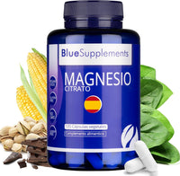 Citrato De Magnesio 400 Mg - 120 Cápsulas, 2 Meses De Tratamiento - Reduce Fatiga Física, Molestias Musculares, Estreñimiento, Ayuda a Relajar Y Reduce Migrañas Y Dolor De Cabeza
