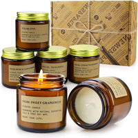 Juego De Velas Perfumadas De De Aromaterapia, 6 PCS, Velas Aromaticas De Cera De Soja, Regalos Originales Para Mujer, Adecuadas Para Dormitorio, Cumpleaños, Navidad Día De San Valentín Regalos